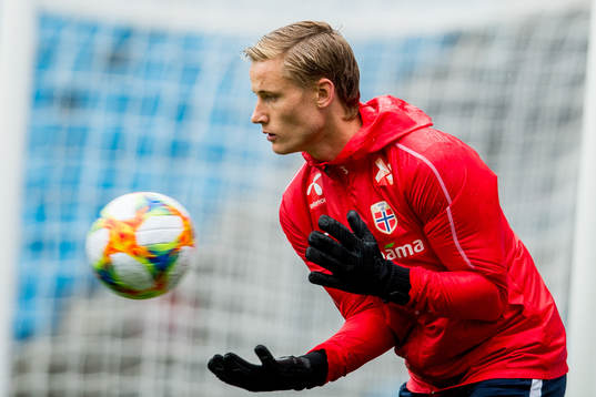 Goalkeeper Sondre Rossbach of Norway
