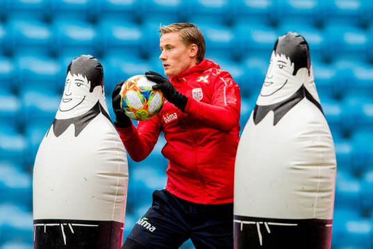 Goalkeeper Sondre Rossbach of Norway