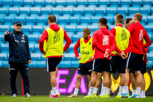 Lars Lagerbäck, head coach of Norway