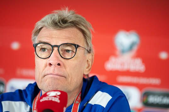 Lars Olsen, head coach of the Faroe Islands national