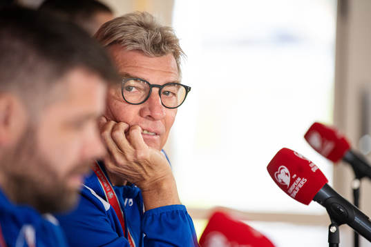 Lars Olsen, head coach of the Faroe Islands national