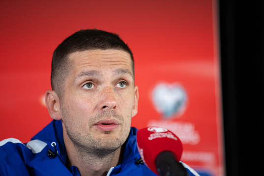 Atli Gregersen of the Faroe Islands national football team