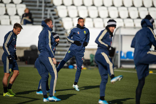 Robin Quaison of the Swedish national football team