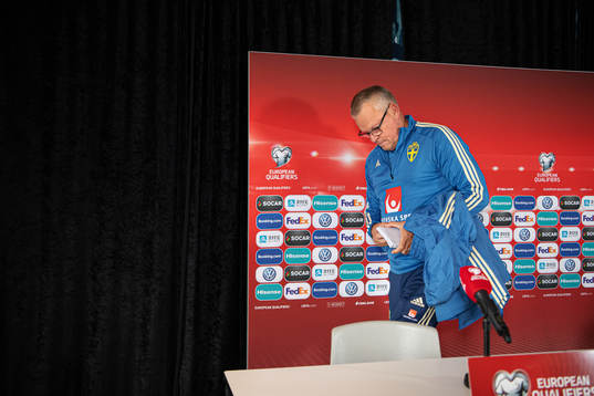 Head coach Janne Andersson of the Swedish national football
