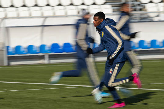 Alexander Isak of the Swedish national football team
