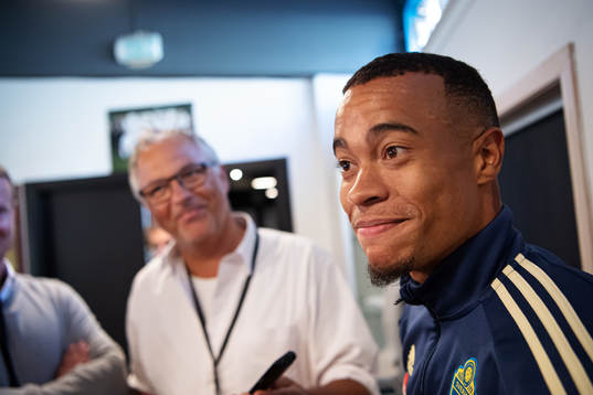 Robin Quaison of the Swedish national football team