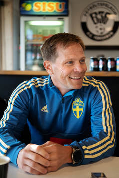Scout Roger Sandberg of the Swedish national football team