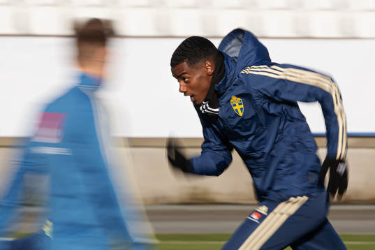 Alexander Isak of the Swedish national football team