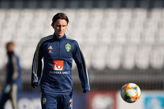 Kristoffer Olsson of the Swedish national football team