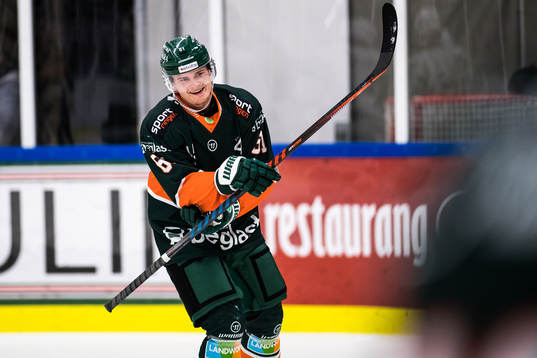 Kristianstads  Malte Sjögren jublar