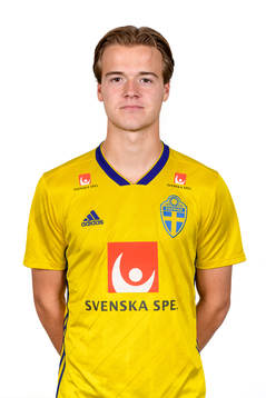 August Erlingmark of the Swedish Under-21 national football