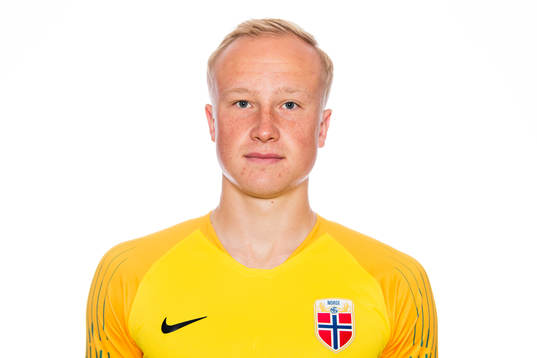 Goalkeeper Julian Faye Lund of Norway poses for a portrait