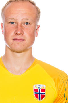 Goalkeeper Julian Faye Lund of Norway poses for a portrait