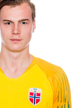 Goalkeeper Kristoffer Klaesson of Norway poses for a