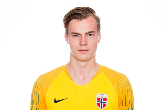 Goalkeeper Kristoffer Klaesson of Norway poses for a