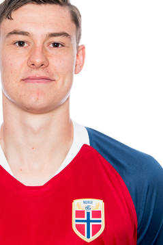 Jørgen Strand Larsen of Norway poses for a portrait