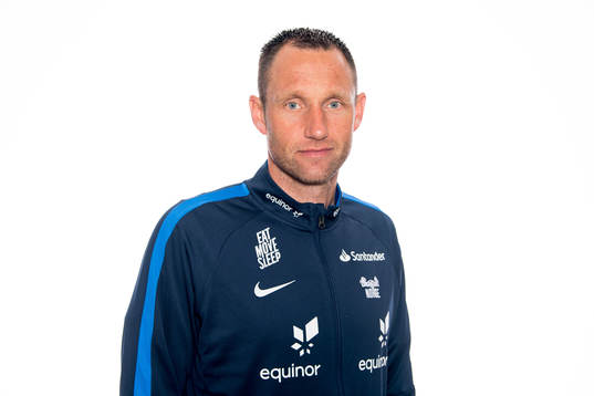 Terje Skjeldestad, goalkeeper coach of Norway U21, poses