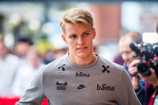 Martin Ødegaard of Norway arrives