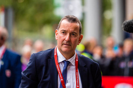Per Joar Hansen, assistant coach of Norway, arrives