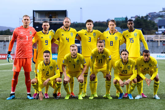 goalkeeper Robin Olsen, Marcus Berg, Andreas Granqvist,