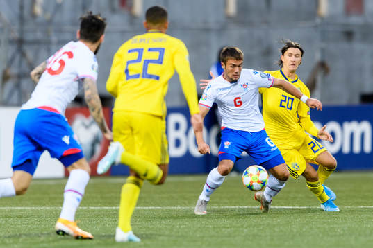 Hallur Hansson of Faroe Islands and Kristoffer Olsson of