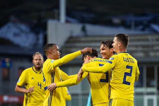 Robin Quaison, Victor Nilsson Lindelöf, Albin Ekdal and