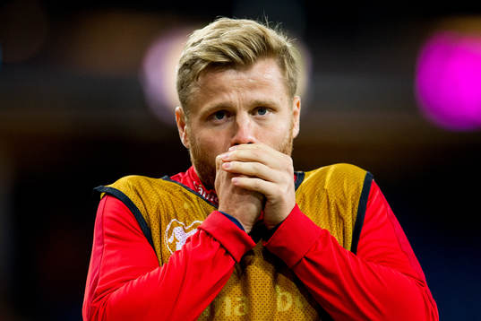 Fredrik Midtsjø of Norway warms up