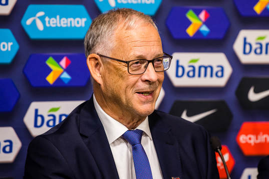Lars Lagerbäck, head coach of Norway