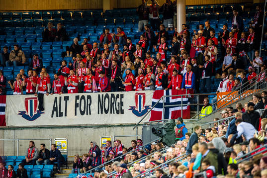 Spectators in the stands