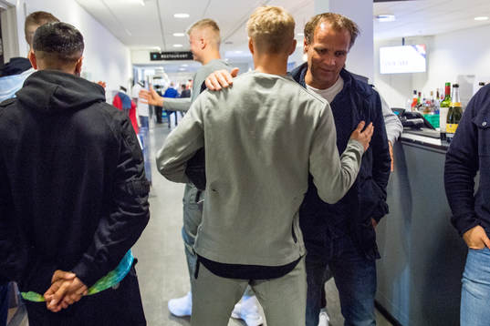 Martin Ødegaard of Norway with his dad Hans Erik Ødegaard