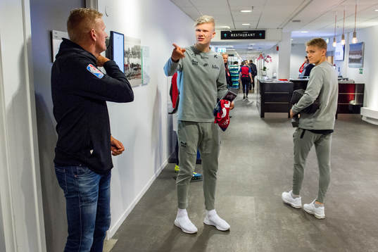 Alf-Inge Haaland, Erling Braut Haaland and Martin Ødegaard