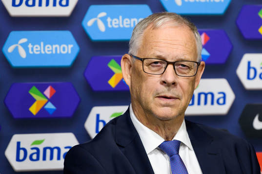 Lars Lagerbäck, head coach of Norway