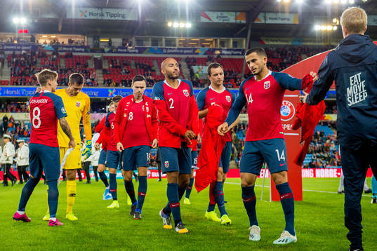 Haitam Aleesami and Omar Elabdellaoui of Norway