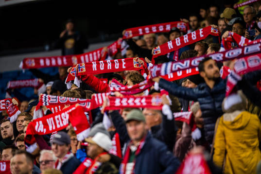 Spectators in the stands