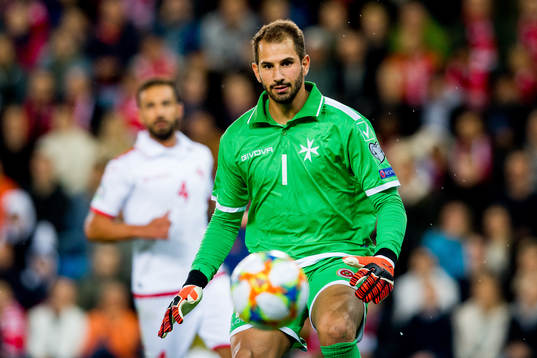Goalkeeper Henry Bonello of Malta