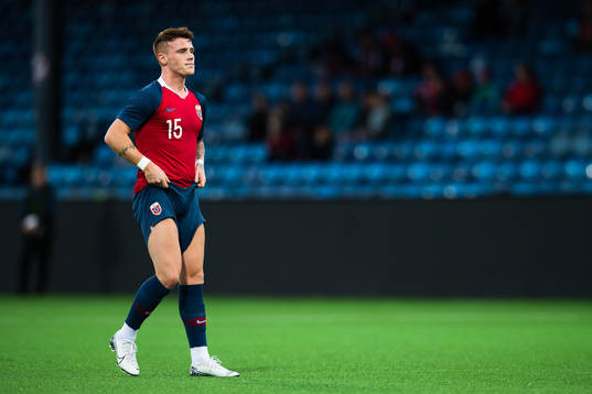 Tobias Heintz of Norway reacts and pulls his shorts