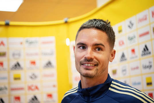 Mikael Lustig of the Swedish national football team