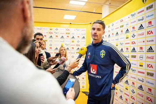 Mikael Lustig of the Swedish national football team