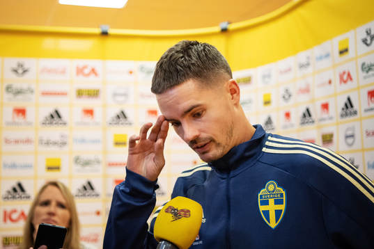 Mikael Lustig of the Swedish national football team