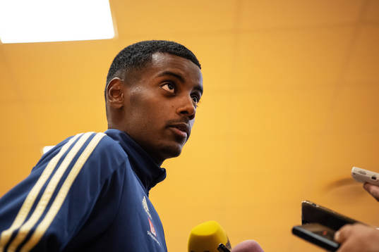 Alexander Isak of the Swedish national football team
