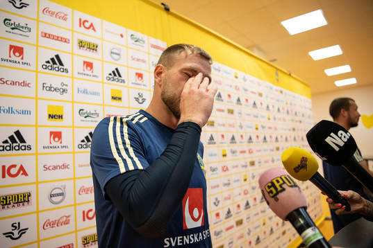 John Guidetti of the Swedish national football team
