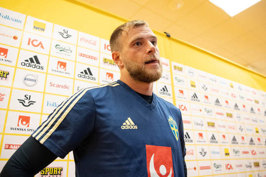 John Guidetti of the Swedish national football team