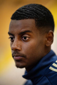 Alexander Isak of the Swedish national football team