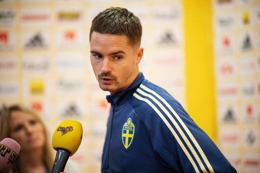 Mikael Lustig of the Swedish national football team