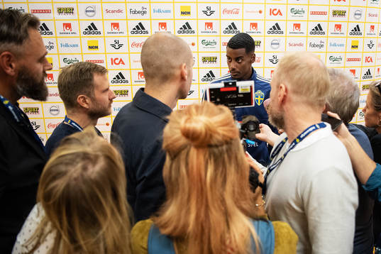 Alexander Isak of the Swedish national football team