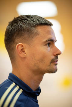 Mikael Lustig of the Swedish national football team
