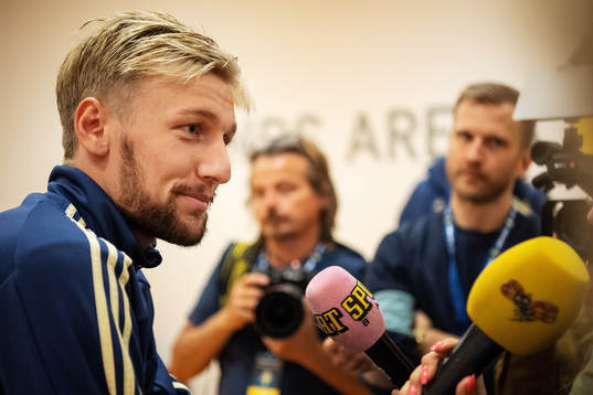 Emil Forsberg of the Swedish national football team