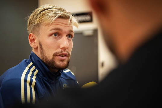 Emil Forsberg of the Swedish national football team