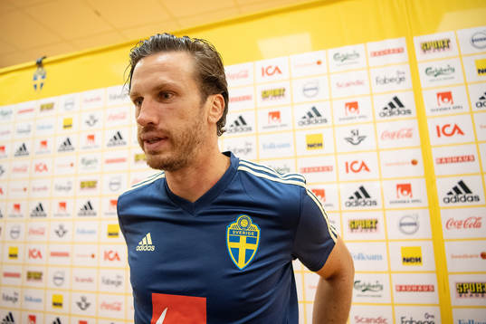 Gustav Svensson of the Swedish national football team