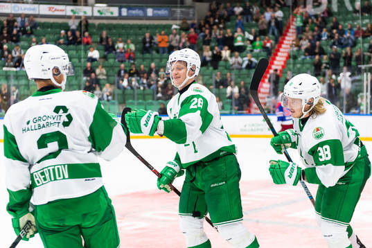 Rögles Sebastian Cederle, Anton Bengtsson och Erik